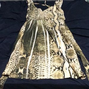 VOLUME ONE DRESSES Alligator Print Midi Dress
